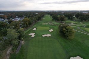 Wannamoisett 5th Green Aerial